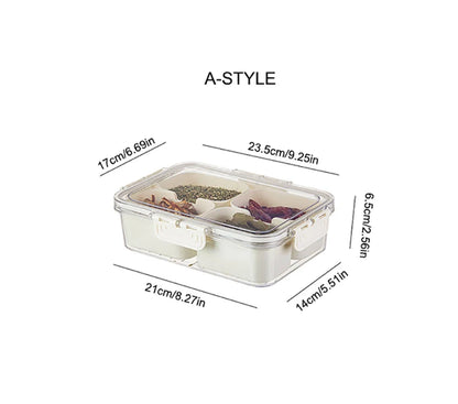 Divided Serving Tray with Lid and Handle Portable Snackle Box Charcuterie Container for Party Veggies Fruit Nuts Candy Picnic